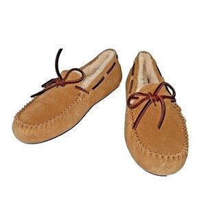 UGG Dakota Moccasin Slipper, Chestnut Water-Resistant‎ Suede, Women's 7, NIB